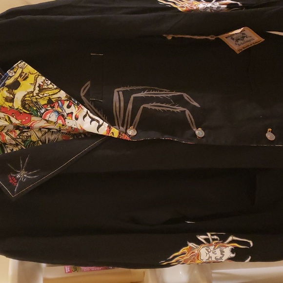 Inkslingers Blue Moe Goth Tattoo Blazer/Jacket With Tags sz 4xl - Picture 2 of 16